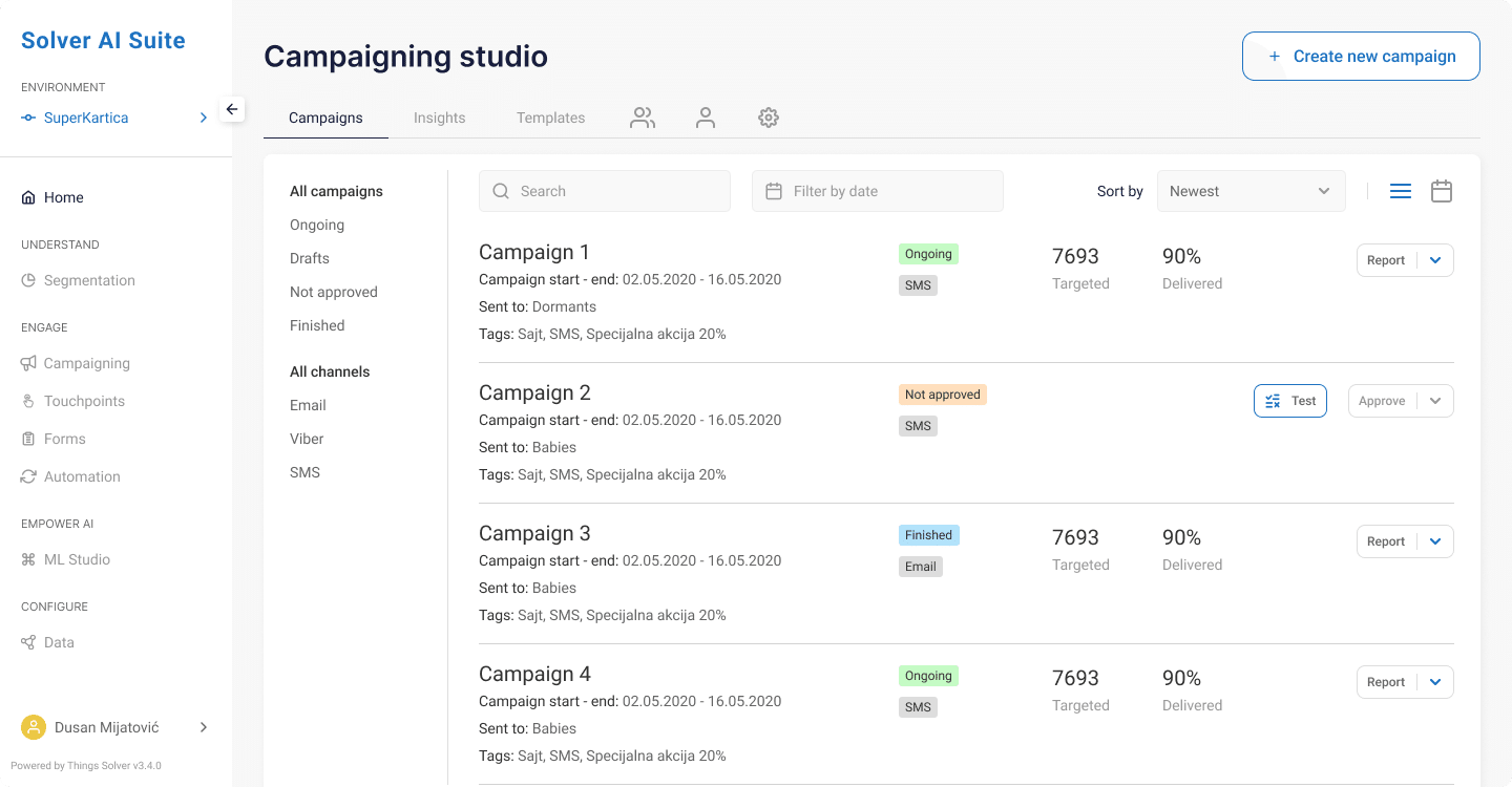 Easily replicate and scale the most converting campaigns