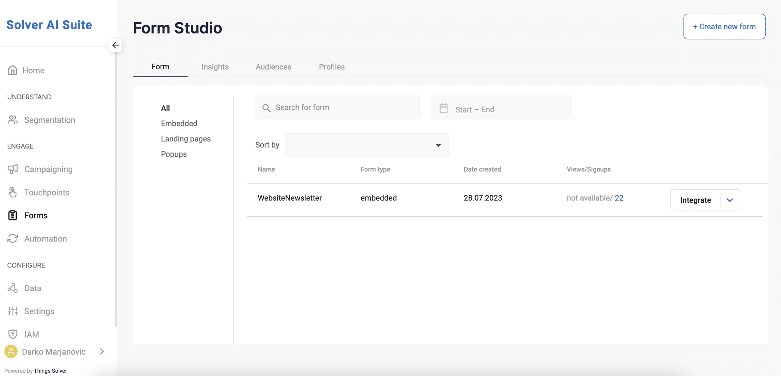 Solver Form Studio