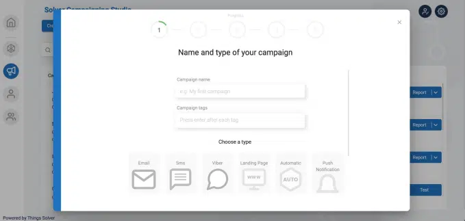 Manage Email / SMS / Whatsapp / Viber / Push notification campaigns from one place