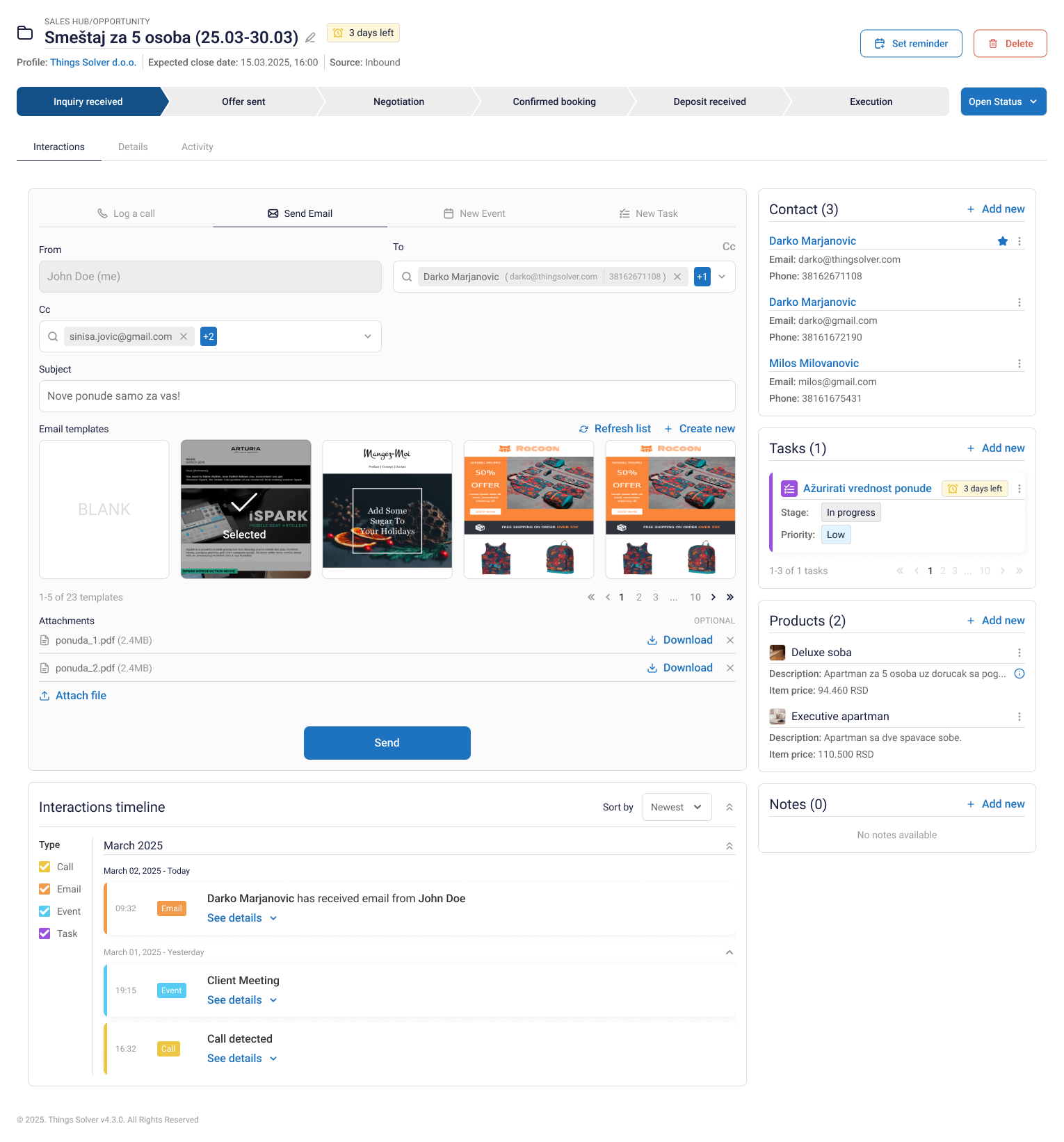 Solver Studio Opportunity Studio - A sales tool that acts like a teammate | Things Solver